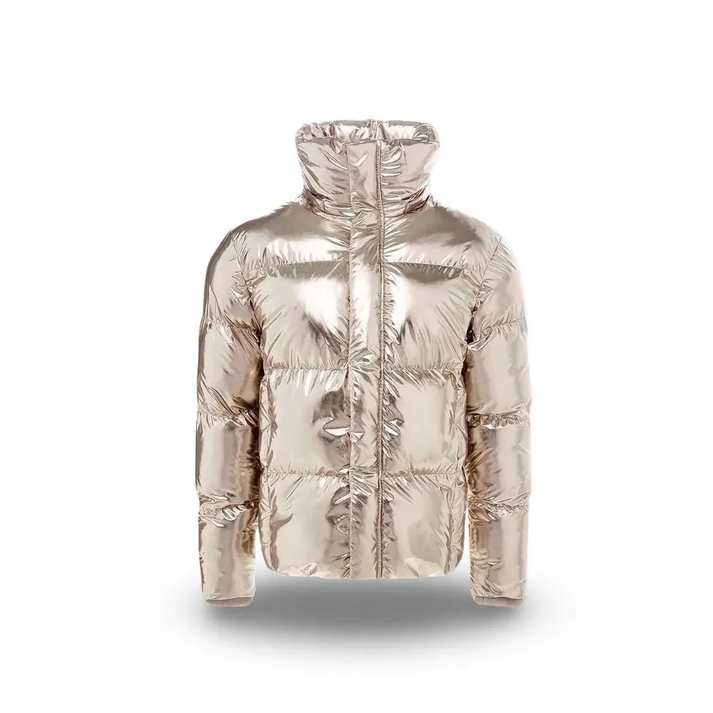 NWT Jordan Craig Toronto Bubble Men's Jacket Metallic Gold 91542M-GOLD
